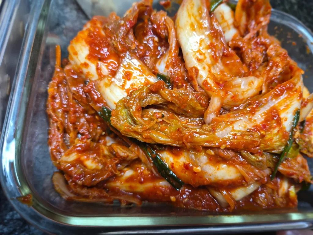 Baechu kimchi sent by my mother-in-law for Chuseok in Korea